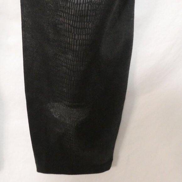 A - ADDITION ELLE | size 14-16 | Snakeskin Texture | Black High-Waist Leggings - Picture 16 of 16